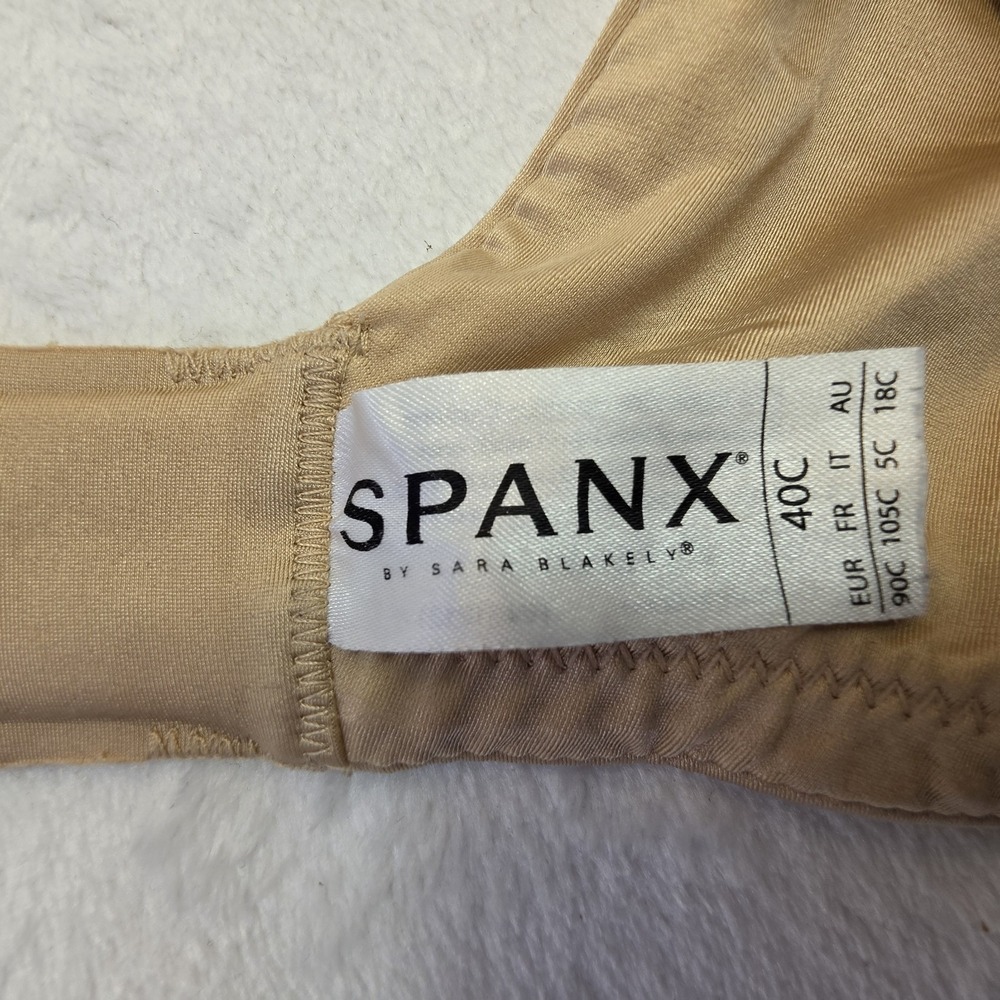 Spanx Bra 40C Nude Underwire Shaping Support Everyday T-Shirt Bra Beige - Picture 9 of 10